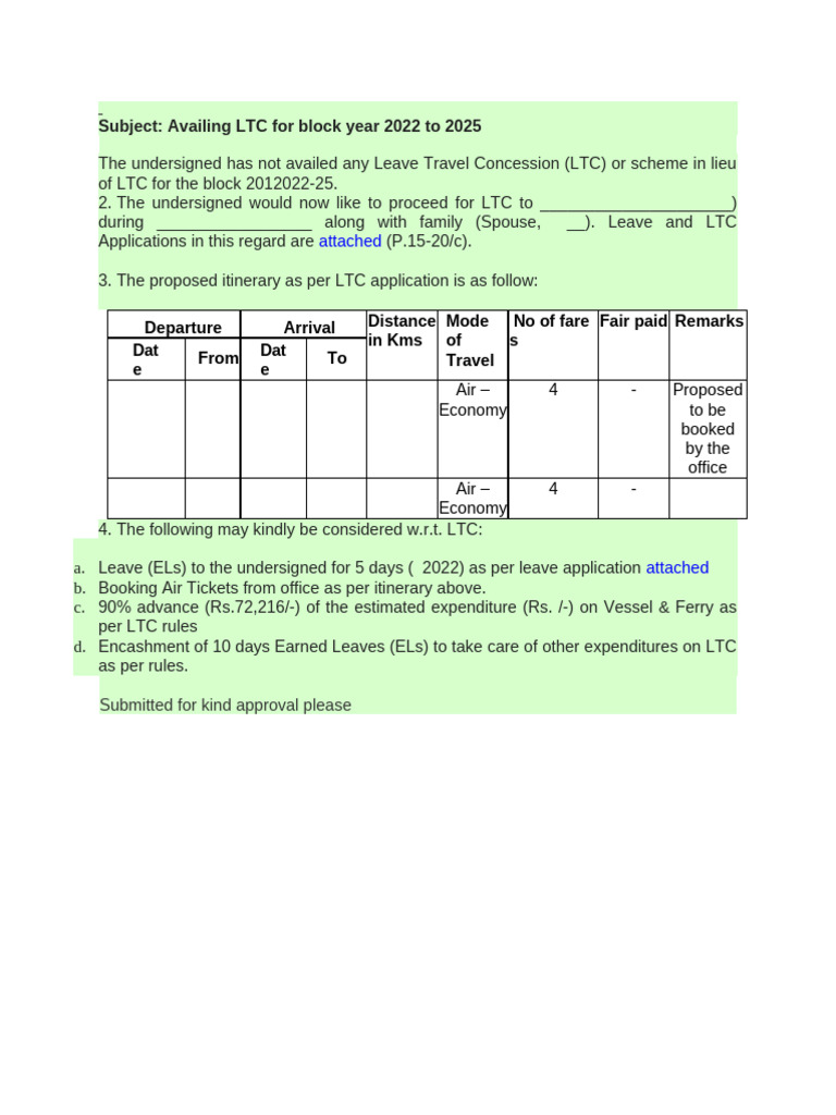 LTC Guidelines for 2022-2025 Block | PDF