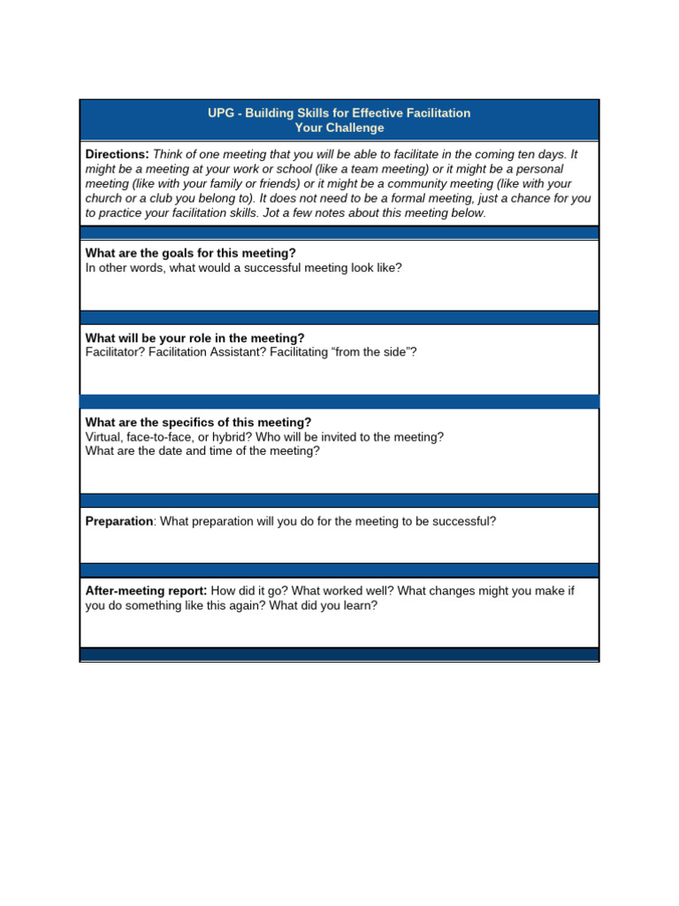 Effective Facilitation Skills Guide | PDF