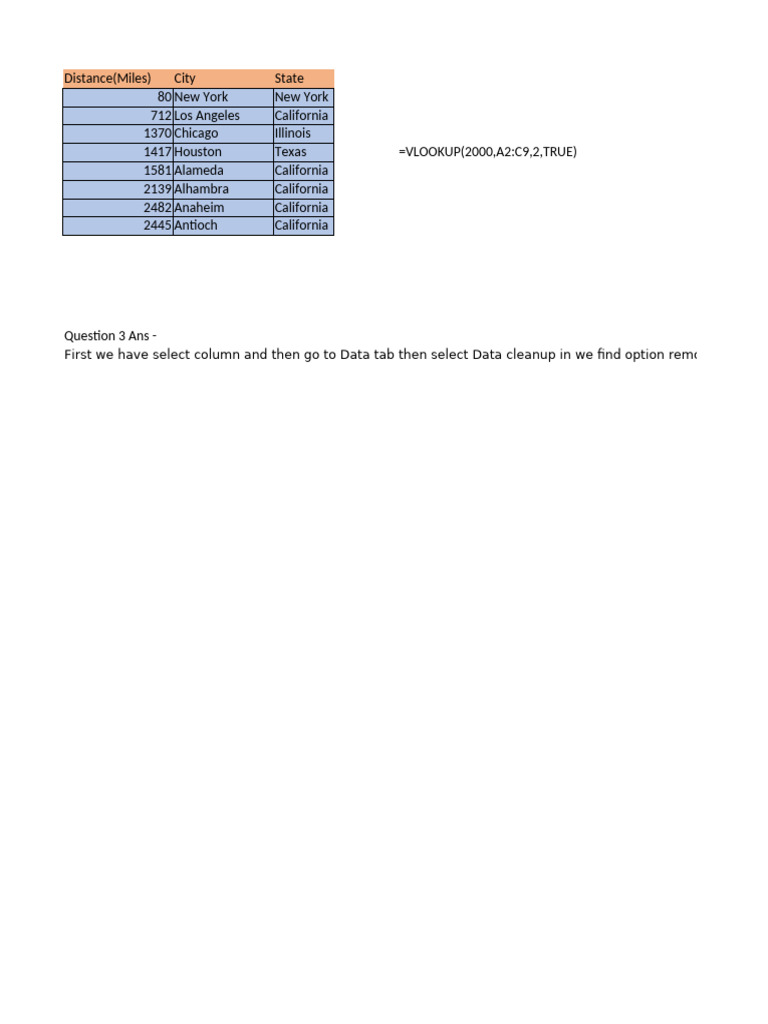 Distance Data and Duplicate Removal Guide | PDF