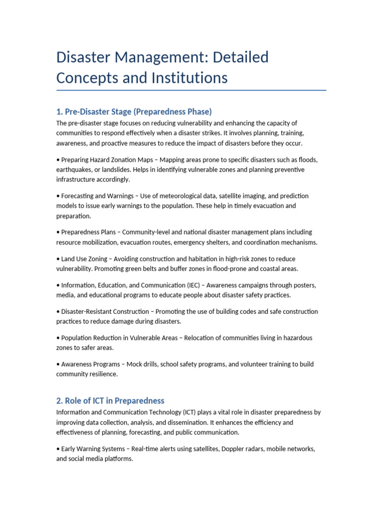 Comprehensive Guide to Disaster Management | PDF | Emergency Management ...