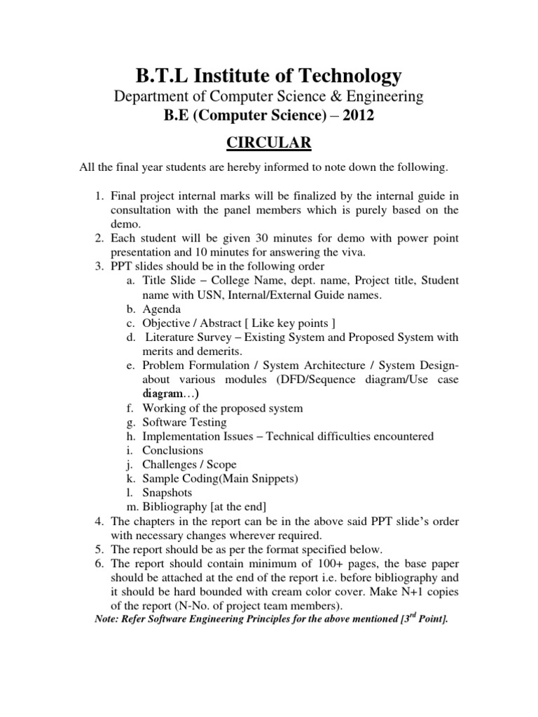 Final Year Project Report Guidelines | PDF | Computer Engineering ...