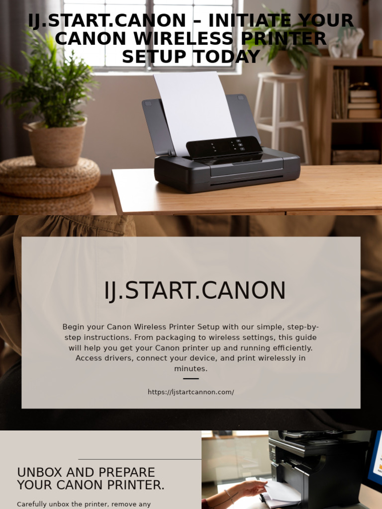 Ij - Start.canon - Start Your Canon Wireless Printer Setup Now | PDF