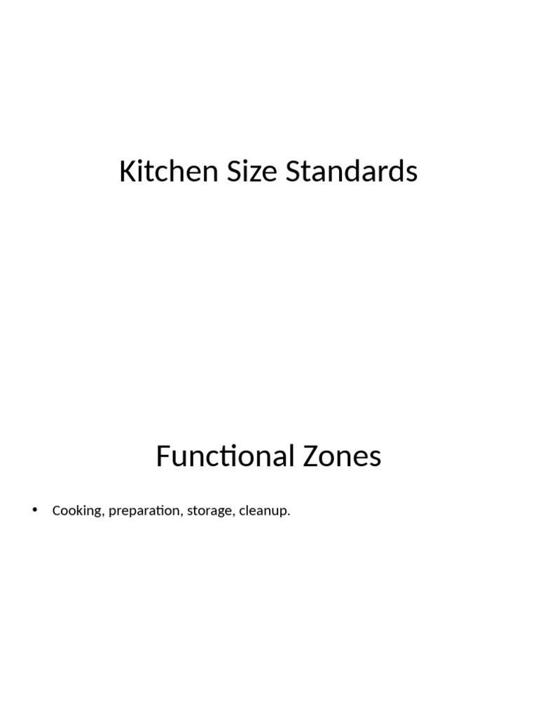 Kitchen Sizes | PDF