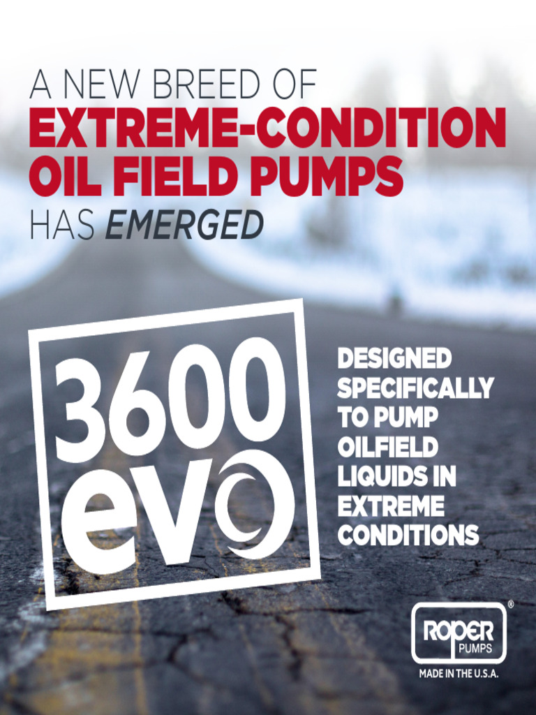 3600 Evo Series Brochure | PDF | Pump | Manufactured Goods