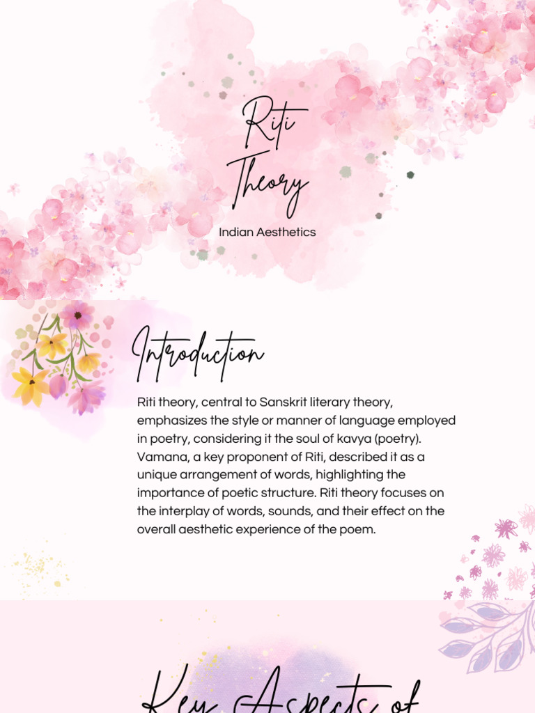 Riti Theory: The Soul of Indian Poetry | PDF