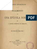 Rodríguez de Berlanga Fragmento de Una Epístola Romana