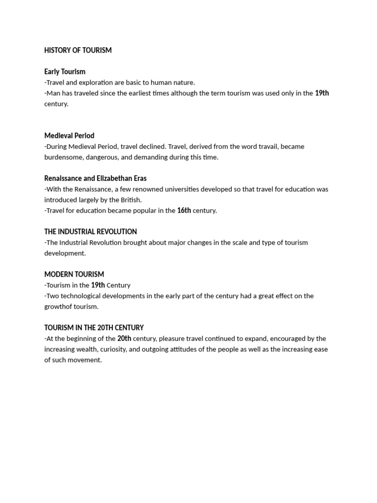Renaissance and Elizabethan Tourism | PDF