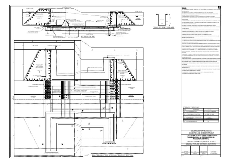 Check Dam Design Specifications | PDF | Concrete | Civil Engineering