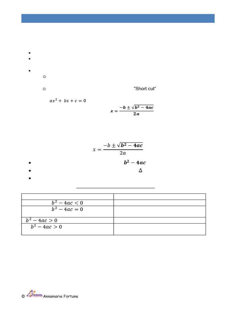 Grade 11 Nature of Roots Explained | PDF | Quadratic Equation | Equations