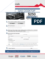 Wolf Gas Cooktop $250 Rebate
