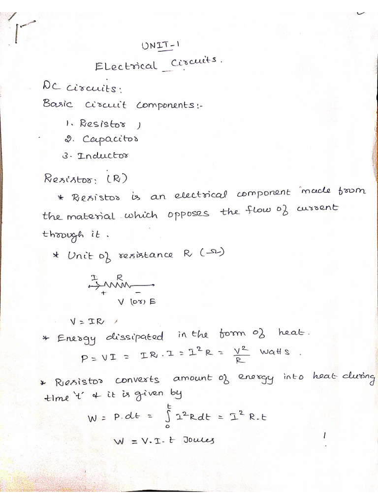 BEEE Unit 1 Notes | PDF