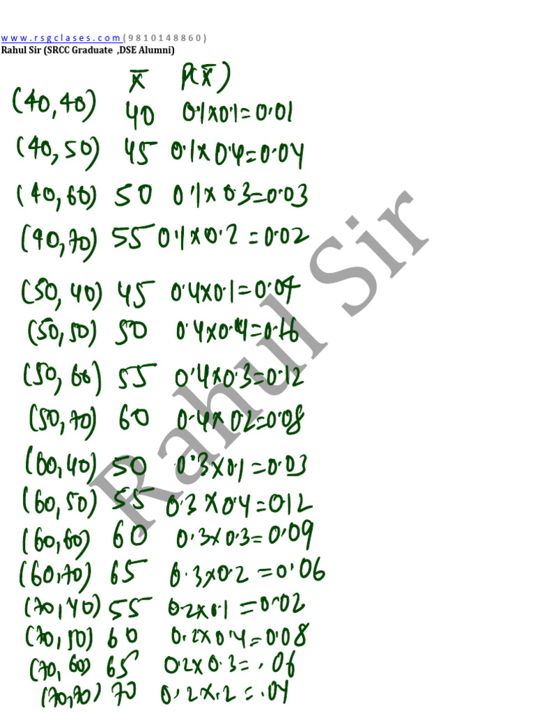 Statistical Analysis and Probability Solutions | PDF