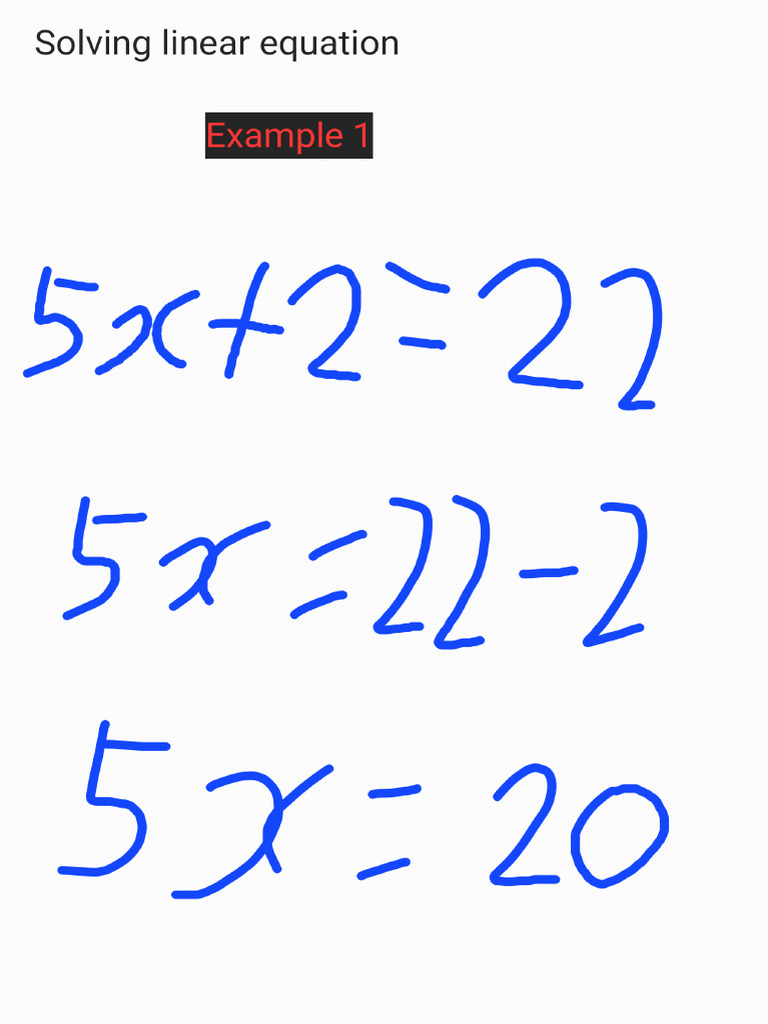 How To Solve Linear Equation - 250611 - 115029 | PDF