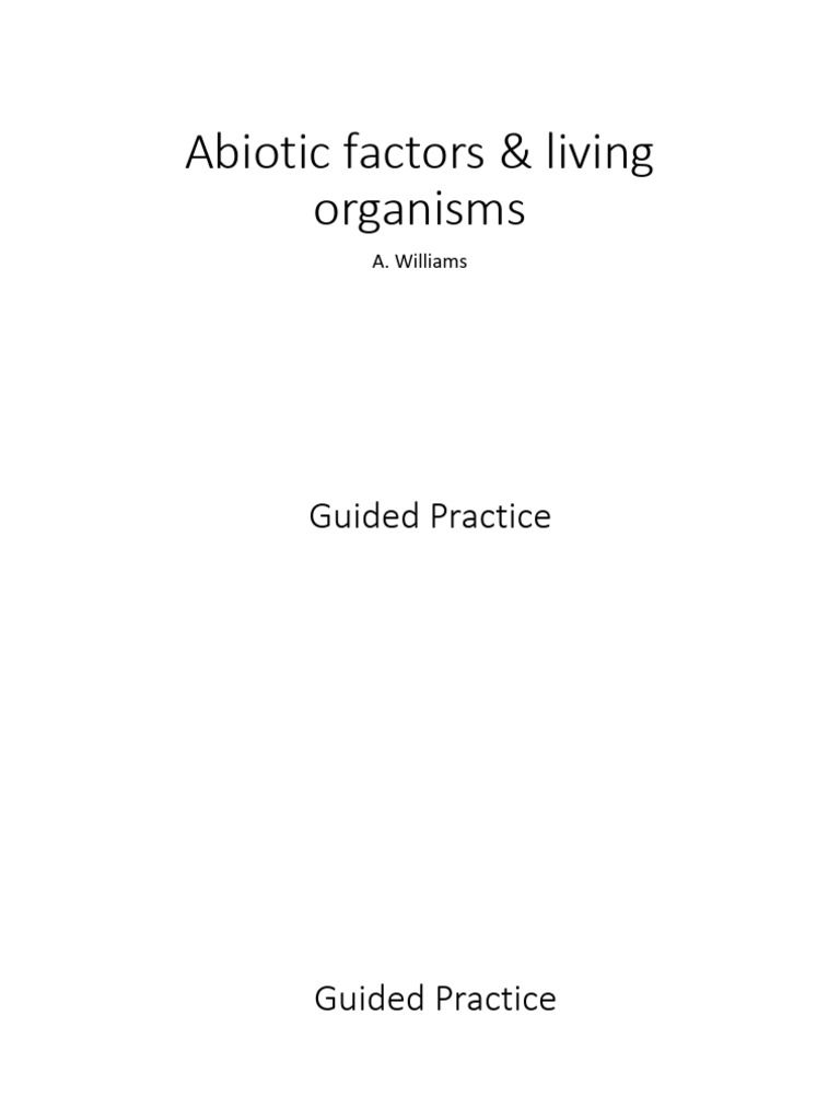 Abiotic and Biotic Factors Explained | PDF | Soil | Organic Matter