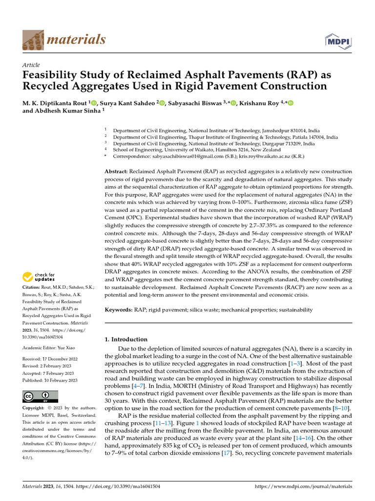 2023-Rout-Feasibility Study of Reclaimed Asphalt Pavements (RAP) As ...