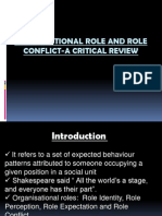 Organisational Role and Role Conflict-A Critical Review