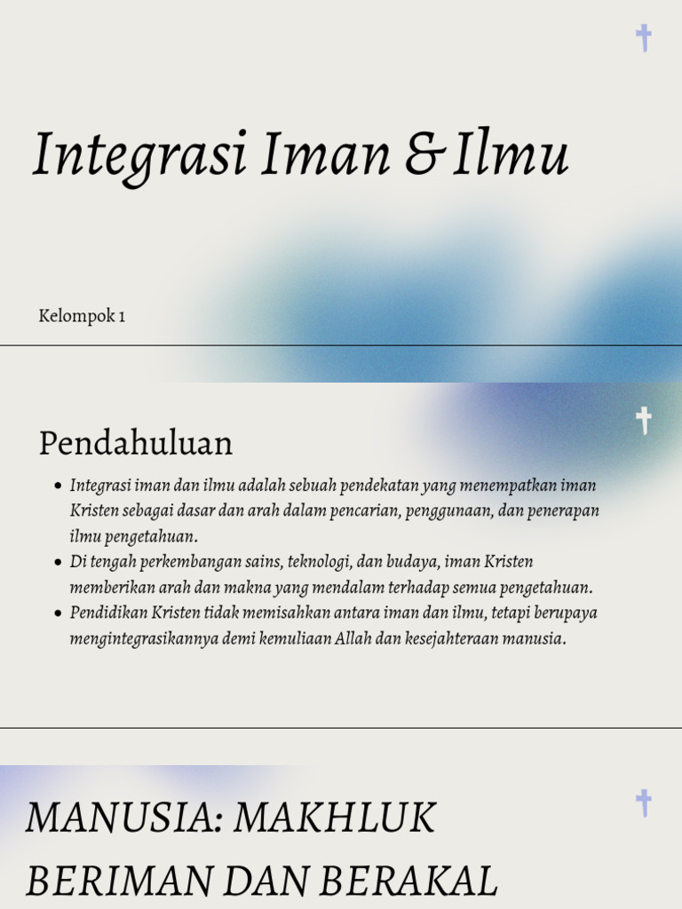 Integrasi Iman dan Ilmu dalam Pendidikan | PDF