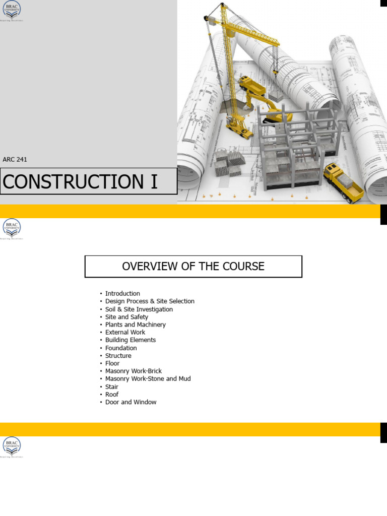 Overview of Construction Techniques | PDF | Building Materials ...