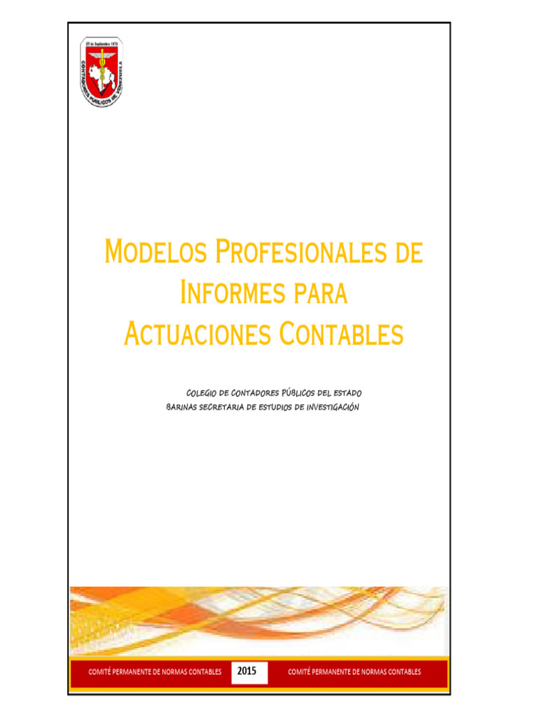Informes Contables: Estructura y Normas | PDF | Auditoría | Contralor