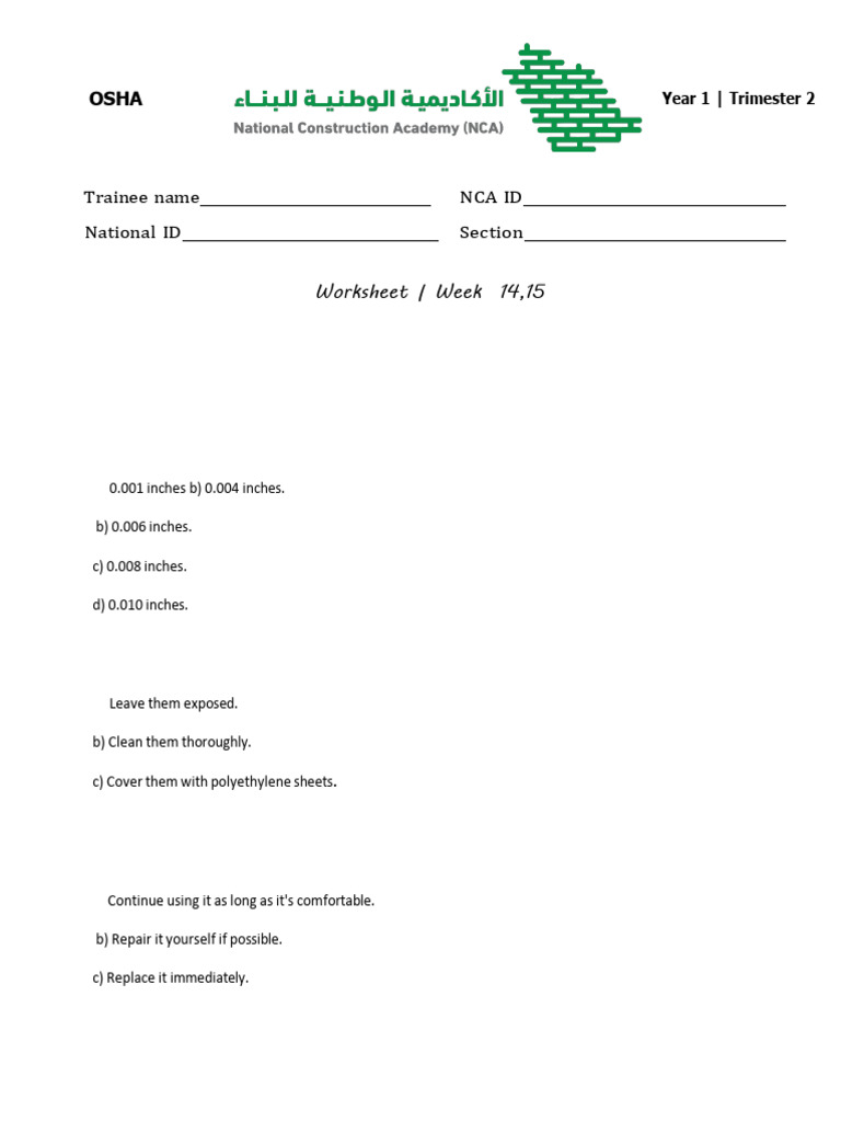 Worksheet-12 (19,20,21) | PDF | Asbestos | Hypothermia