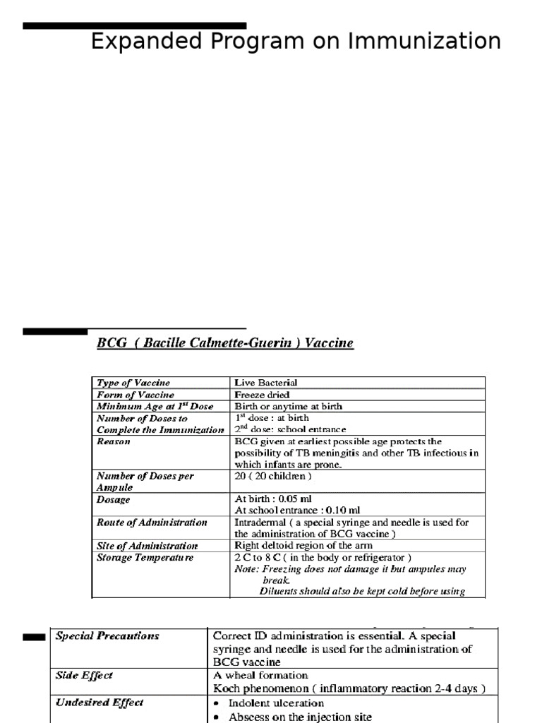 Expanded Program On Immunization | PDF