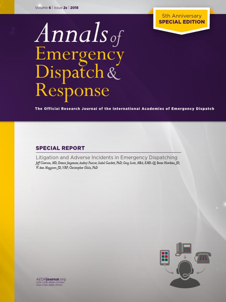 AEDR-2018-2s_Special-Issue-web-1 | PDF | Lawsuit | Emergency Medical ...