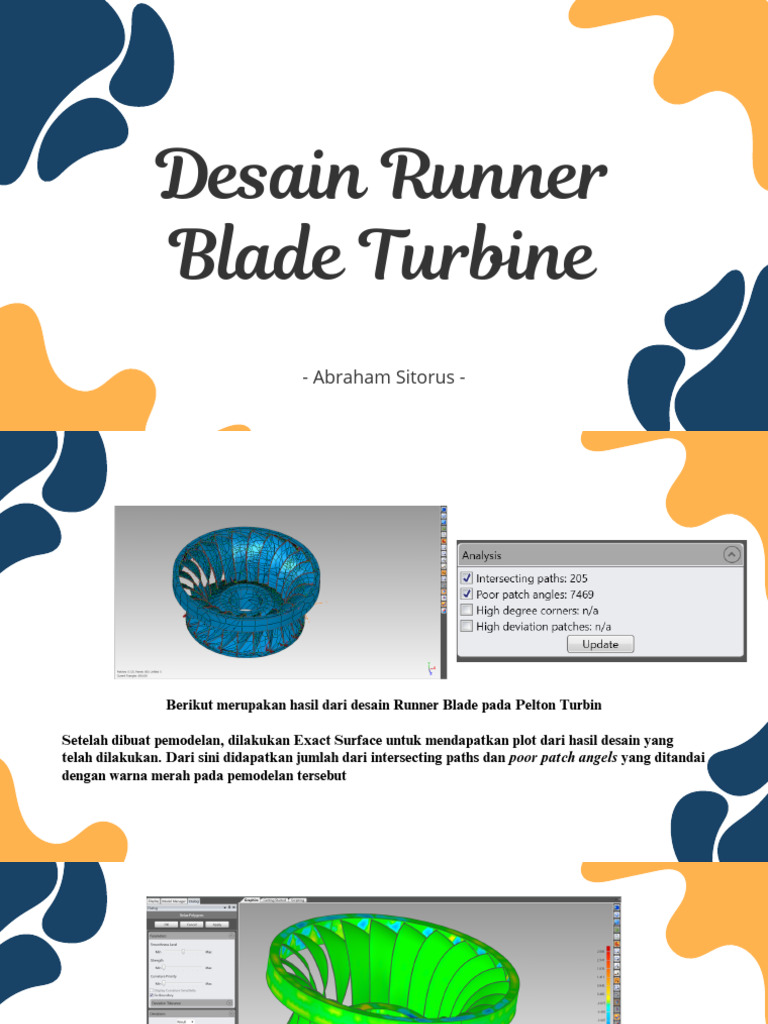 Desain Runner Blade Turbin Pelton | PDF