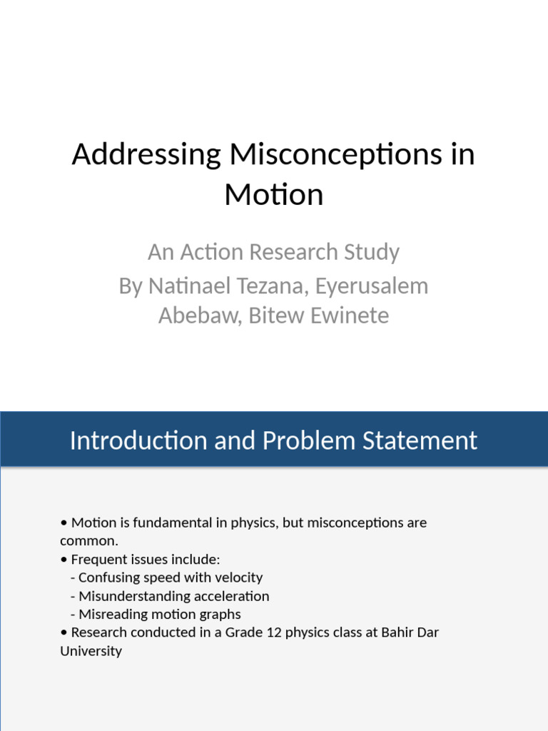 Correcting Physics Misconceptions in Class | PDF