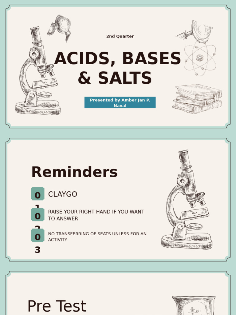 Acids Bases and Salts WK 2 Q2 L2 | PDF | Acid | Taste