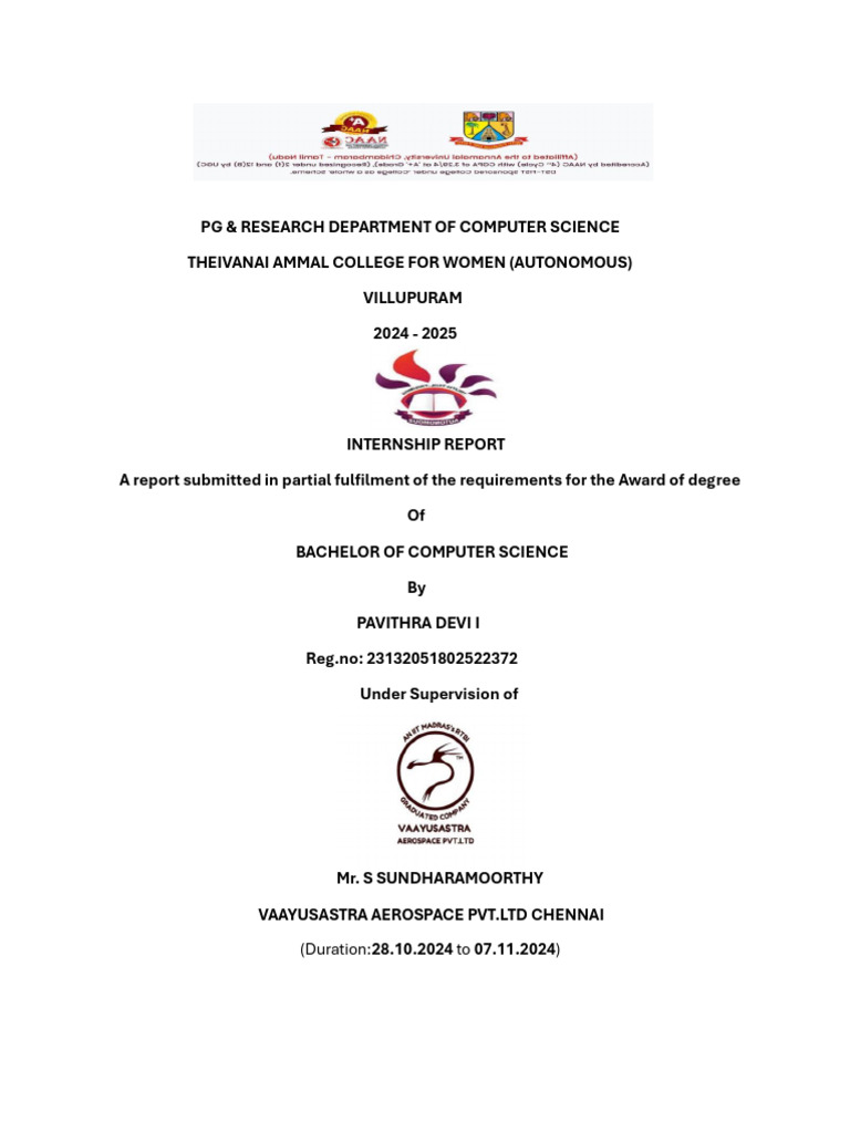 Pavi Front Page | PDF