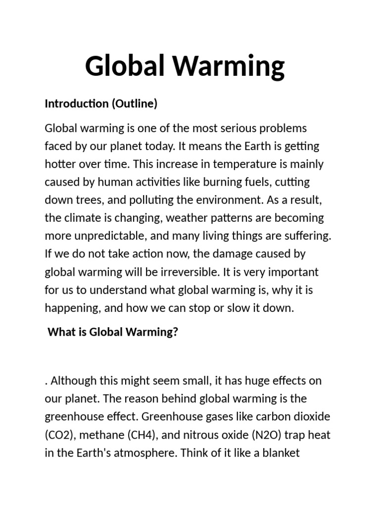 Understanding Global Warming Causes | PDF | Climate Change | Earth