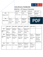 4th Semester Class Schedule Feb 18 2012