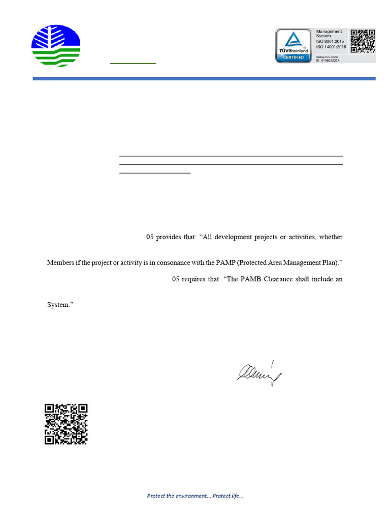 ECC Application Guidelines for Protected Areas | PDF | Government | Justice