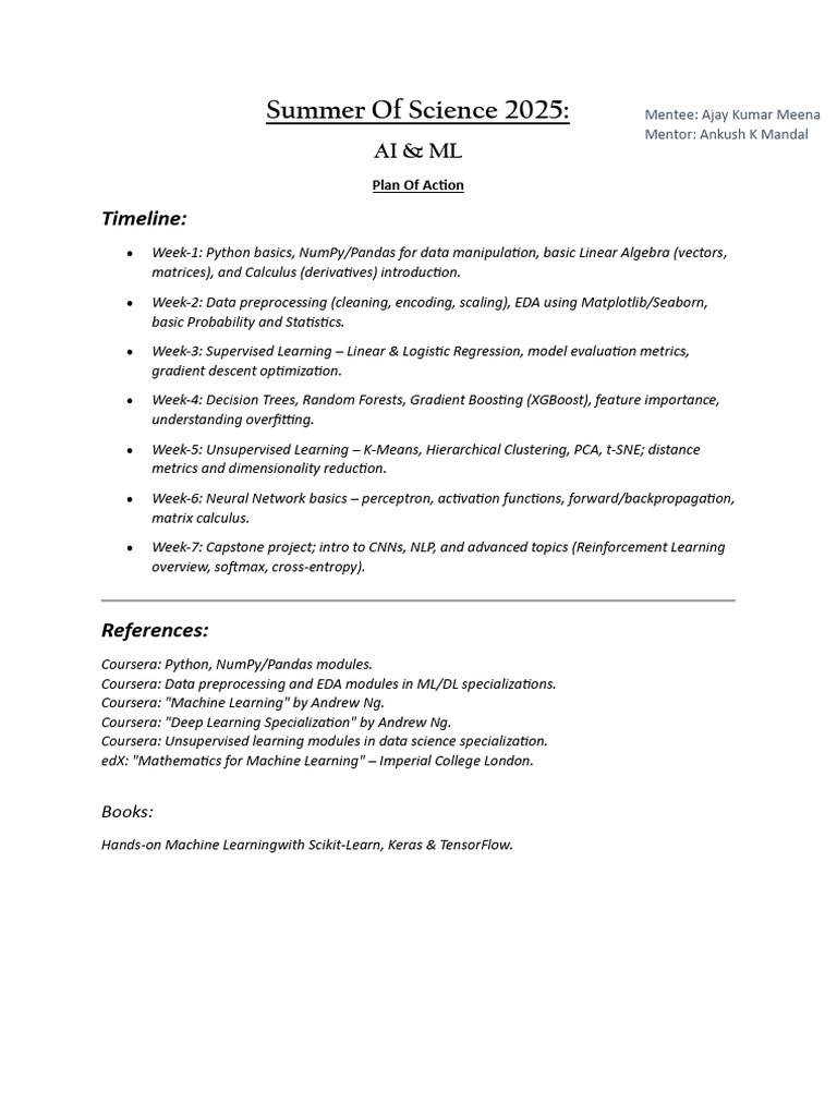 Summer of Science 2025 | PDF