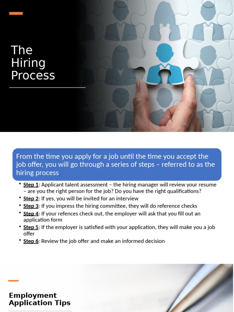 Essential Steps in the Hiring Process | PDF | Résumé | Salary