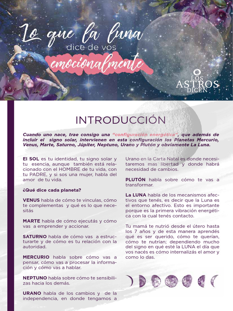 La Influencia de la Luna en Tu Vida | PDF | Planetas En Astrologia