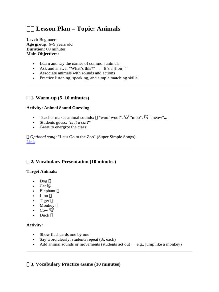 Lesson Plan 2 | PDF