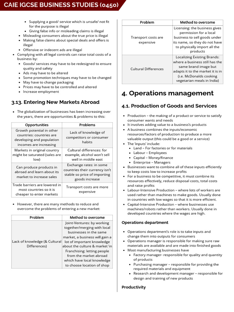 Legal Compliance in Business Operations | PDF | Lean Manufacturing ...