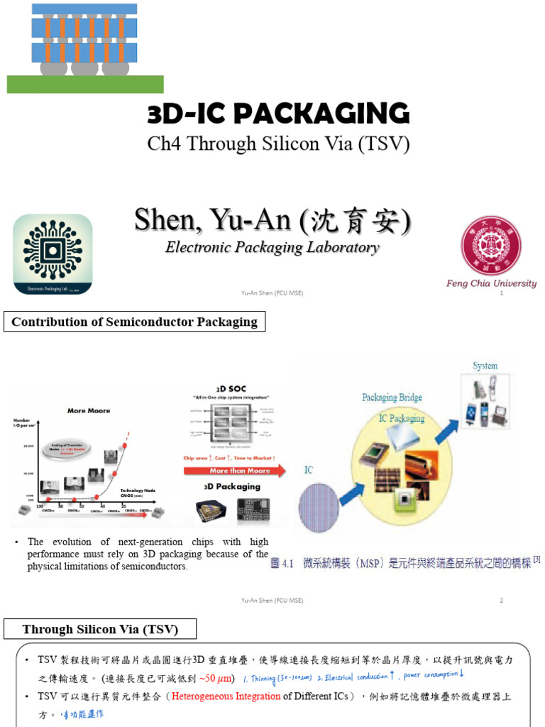 Ch4 Through Silicon Via (TSV) V 2 | PDF | Integrated Circuit | Solid ...