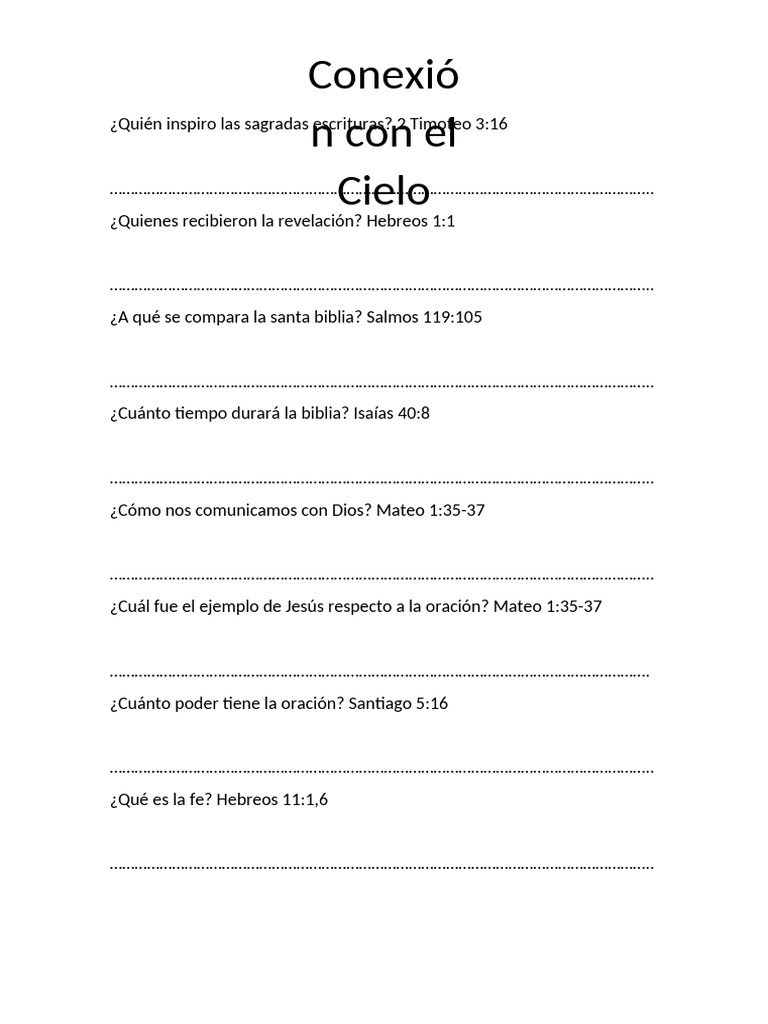 Lección 1 y 3 del Estudio bíblico la fe de Jesús | PDF