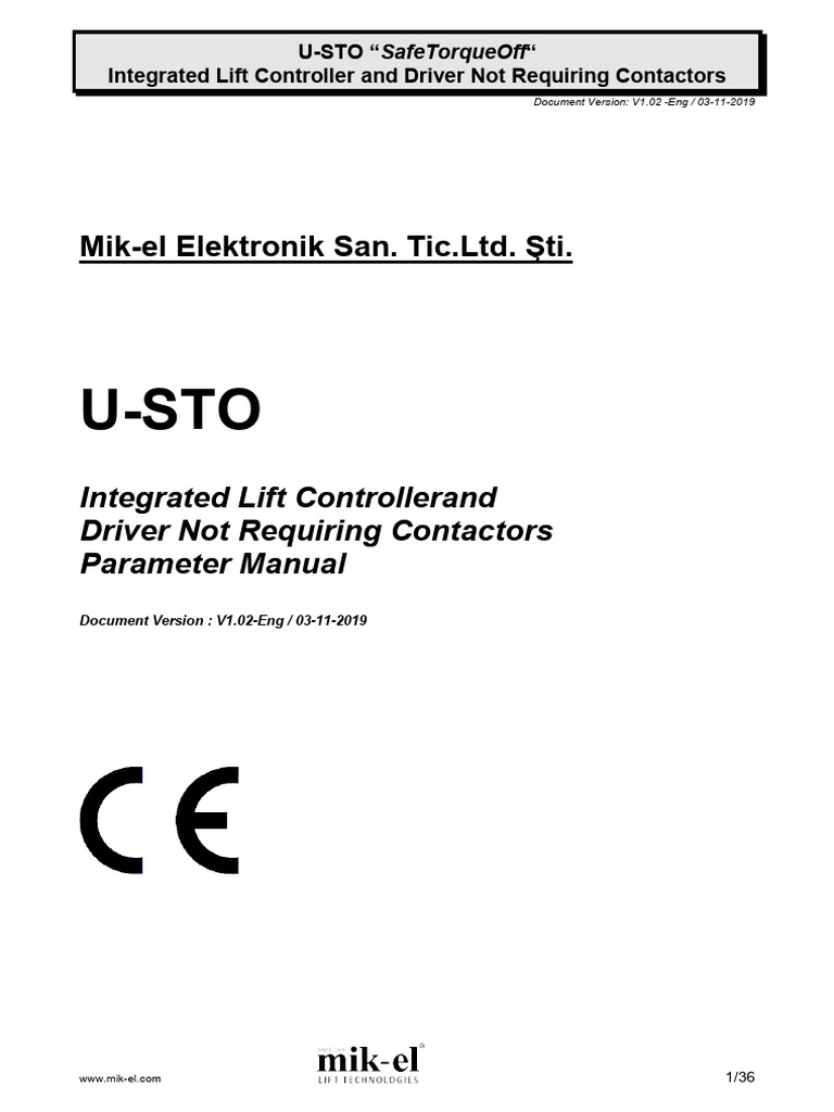 U-STO Parameter Manual V1.02 Eng | PDF | Menu (Computing) | Parameter ...