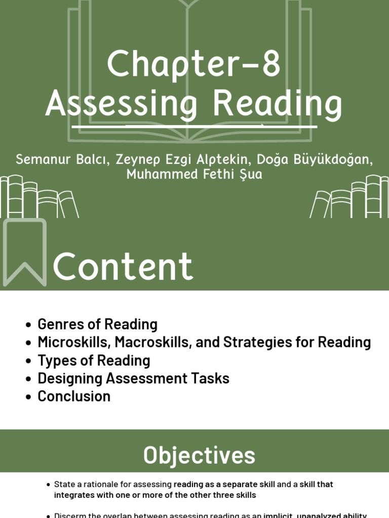 Assessing Reading Skills and Strategies | PDF | Reading Comprehension ...
