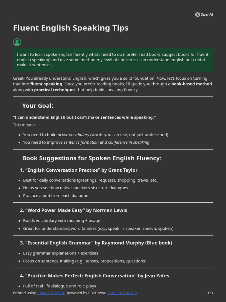 Fluent English Speaking Strategies | PDF | English Language | Languages