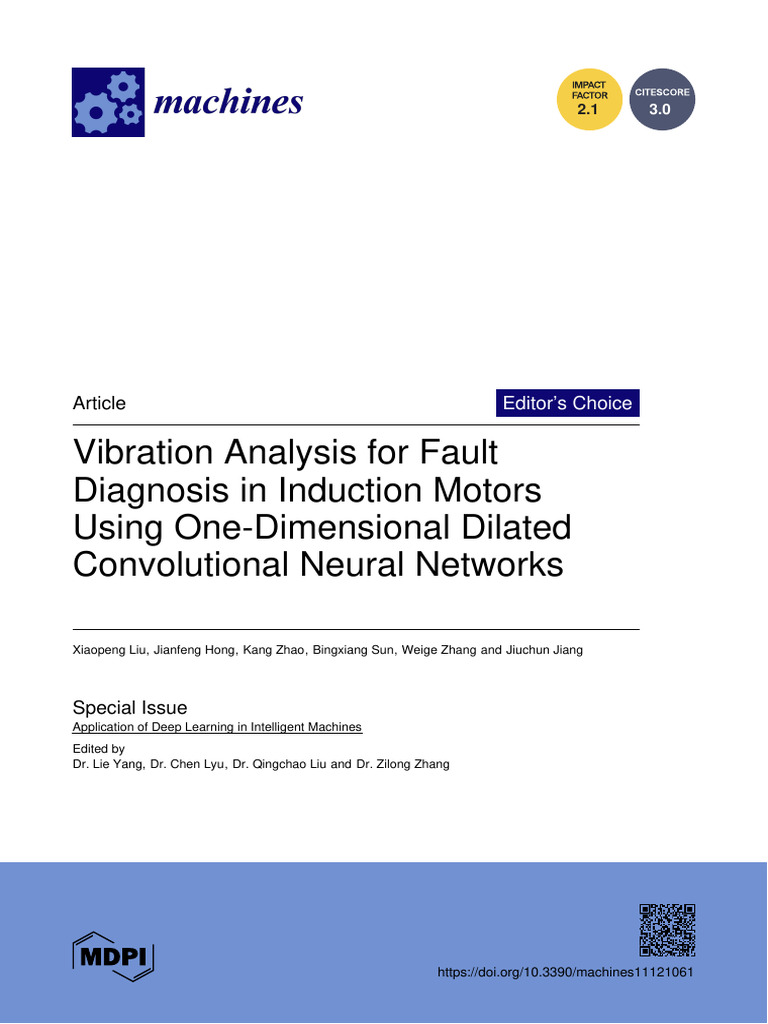 Vibration Analysis For Fault Diagnosis in Induction Motors | PDF ...