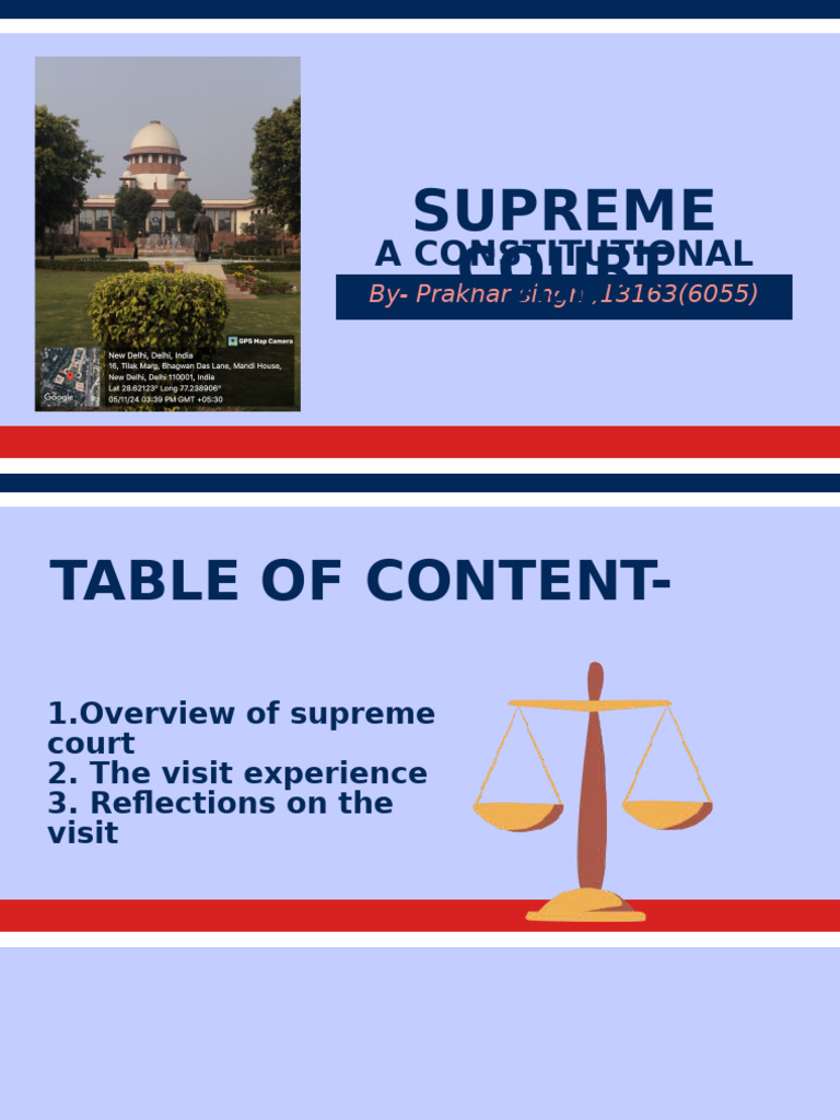A Visit To Supreme Court of India | PDF | Supreme Court Of The United ...