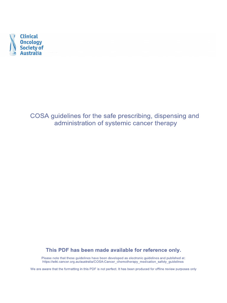 COSA Guidelines Edit | PDF