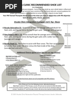 2026 Shoe List v2 | PDF | Shoe | Foot