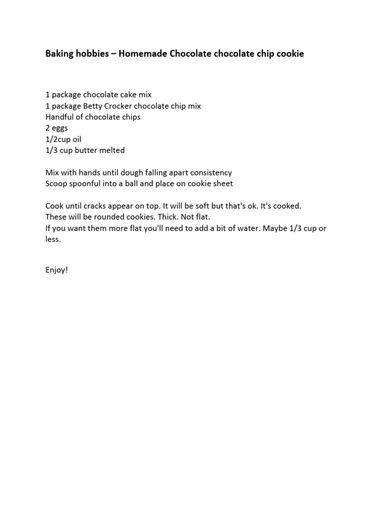 Baking Hobbies Part1 | PDF