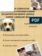 ASPECTOS CLÍNICOS DA LEISHMANIOSE VISCERAM CANINA DO DISTRITO