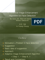 An Adaptive Image Enhancement Algorithm For Face Detection